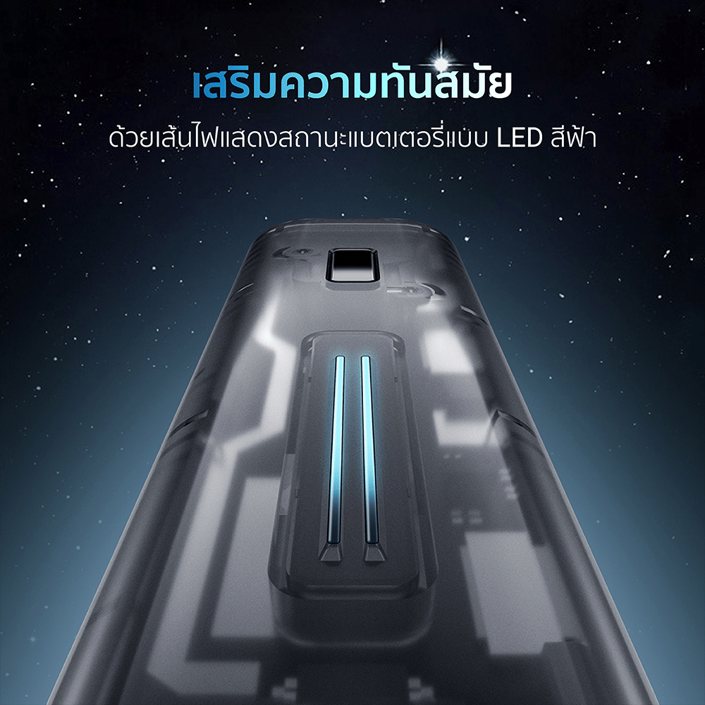 แบตเตอรี่สำรอง CUKTECH AURA PB100S 10000 MAH สีส้ม จ่ายไฟสูงสุด 33W มาตรฐาน CCC
